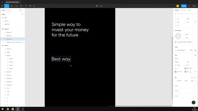 Investments App UI Design in Figma | Web Design Speedart Tutorial (Animated prototype included) смотреть онлайн