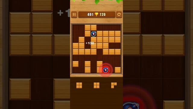 Wood Block Puzzle - Bomb Mode #Shorts смотреть онлайн