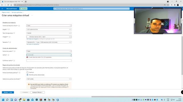Tutorial | Criando uma máquina virtual no Azure Grátis em Minutos! #MicrosoftAzure смотреть онлайн