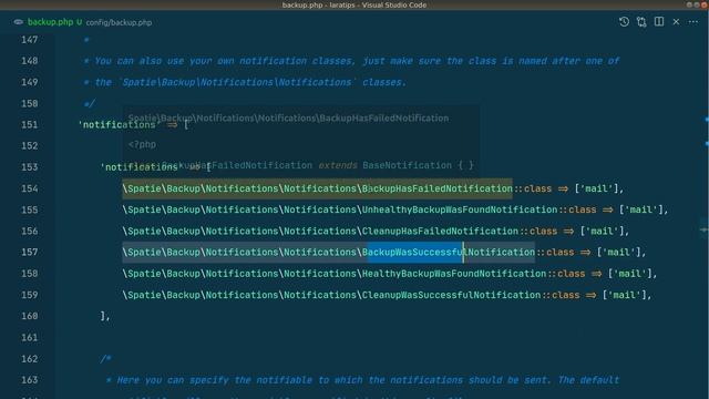 Laravel Package - Spatie Laravel Backup - Backup Database and Whole Laravel Project смотреть онлайн