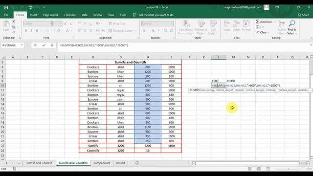 Mathematical Formulas - Lesson 10 - Excel Tutorial for Beginner's смотреть онлайн