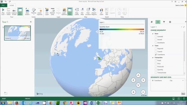 Excel 2013 Power BI Tools Part 20 - An Overview of Power Map смотреть онлайн