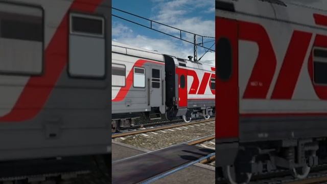 ЭП1-382 с поездом Воронеж 1 - Анапа пролетает Машмет в Transport Fever 2 #superfacts90 #ignatpirat смотреть онлайн