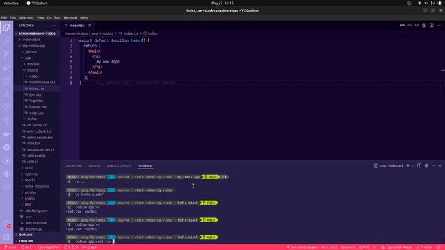 Advanced Web Development: Remix Stacks & git rebase смотреть онлайн