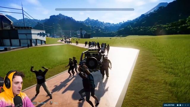 GIANT T-REX vs 3000 GUESTS in Jurassic World Evolution смотреть онлайн