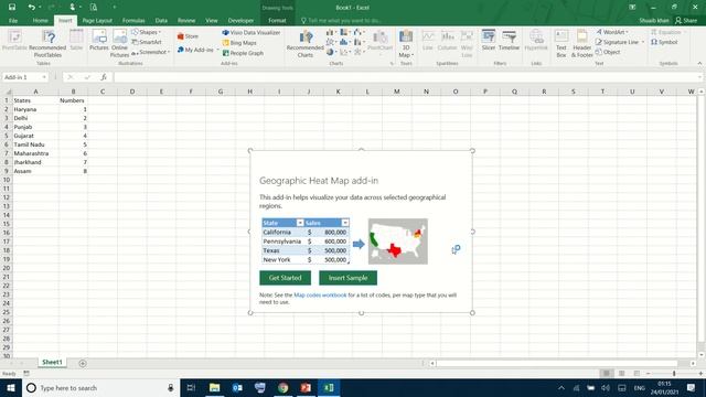 Create a Geographic Heat Map in Excel смотреть онлайн