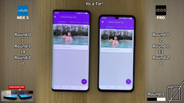 Vivo NEX 3 vs IQOO Pro Speed Test смотреть онлайн