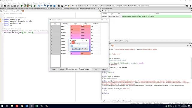 spyder ide dataframe feature смотреть онлайн