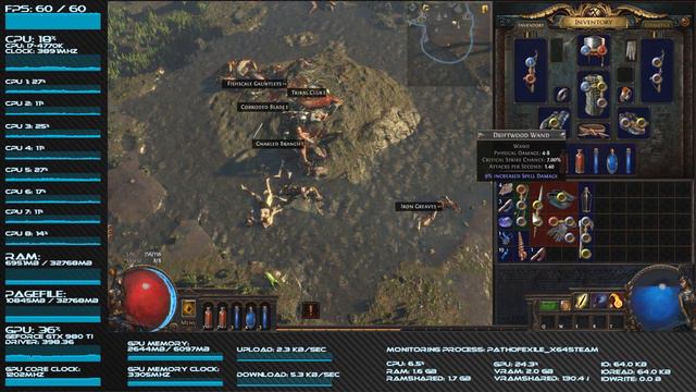 Not Just The FPS - Path Of Exile - Standard Gameplay - Game Performance Overview смотреть онлайн