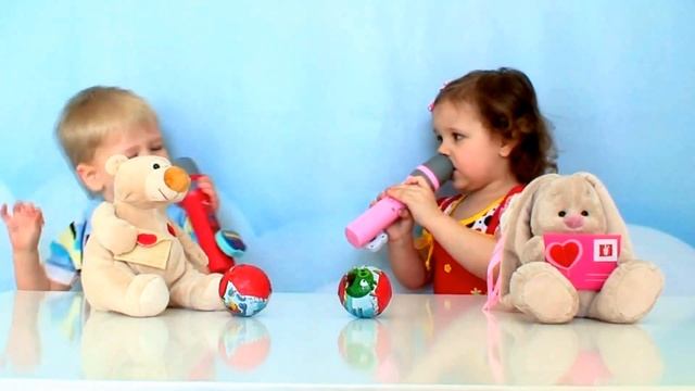 Lottery Kid's Детский микрофон Хелло Китти и Спайдермен Детские Песни в исполнении Полины и Димы смотреть онлайн