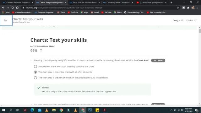 Excel Skills For Business Essentials Coursera Answers | Answer Sheet Of All Week Of Excel Skills