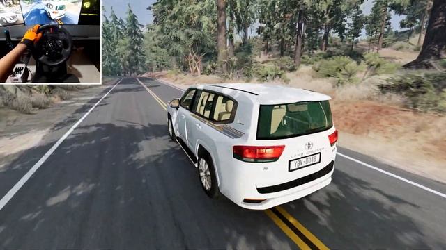 Toyota Land Cruiser 300 (FJA300R) Alpha Realistic Driving - Beamng.drive PC Gameplay 4K 60fps