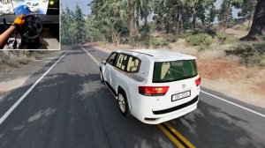 Toyota Land Cruiser 300 (FJA300R) Alpha Realistic Driving - Beamng.drive PC Gameplay 4K 60fps