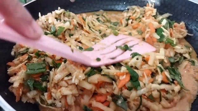 البيتزا السحرية بدون عجين بدون خميرة فقط بالخضر والسبانخ حضريها في المقلاة فقط