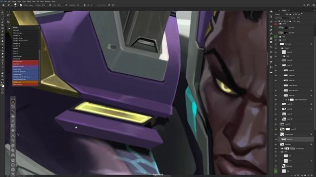 Strike Paladin Lucian - League of Legends Splash Art Painting Process смотреть онлайн