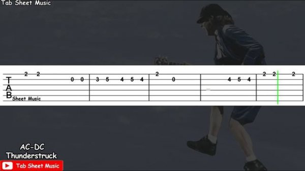 AC-DC - Thunderstruck Guitar Tutorial | TAB