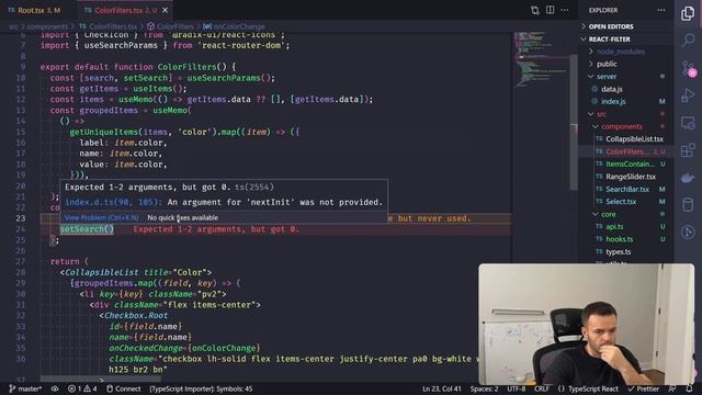 React JS filter, search and sort items using react-router v6 смотреть онлайн