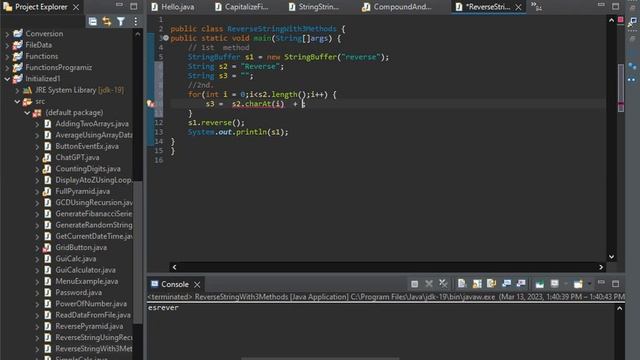 Java Program to Reverse a String using 3Methods Recursion,StringBuffer,UsiingLoop #java#coding#fun смотреть онлайн
