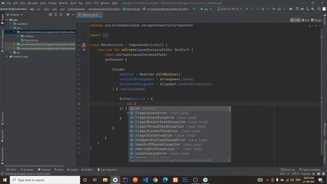 Navigate One Activity To Another With Jetpack Compose in Android Studio | Kotlin | Android Tutorial смотреть онлайн