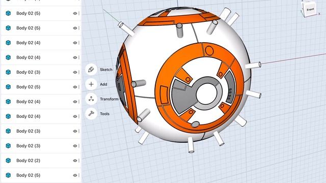 BB8 in 3D | CAD with Shapr3D on iPad смотреть онлайн