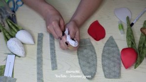 Тюльпаны из ткани ТИЛЬДА мастер класс