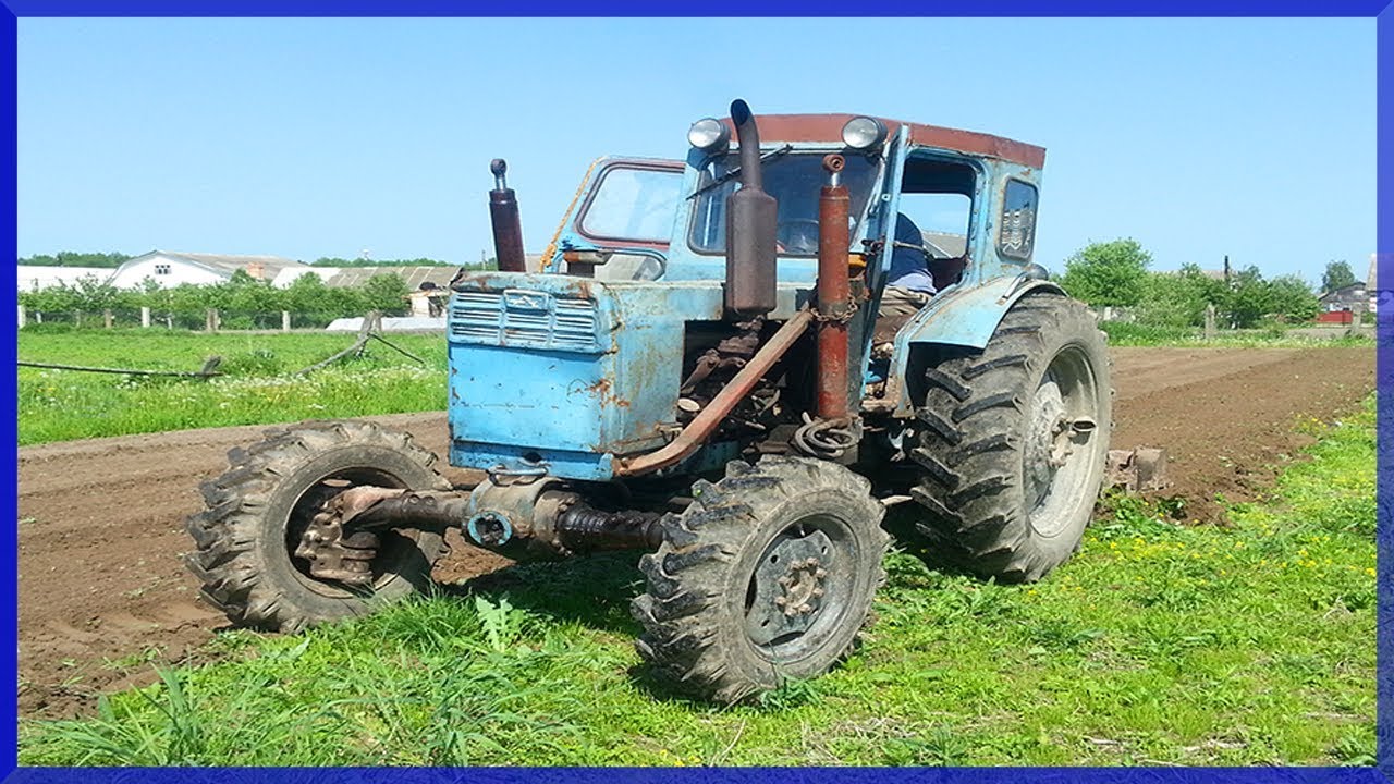 Фрезерование Огорода 2014. ЛТЗ Т-40АМ Турбо. смотреть онлайн