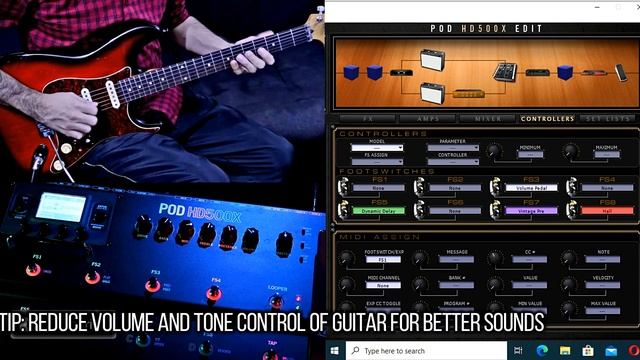 | Pod HD500X | Line 6| Preset #008| David Gilmour | Coming Back To Life| Pink Floyd| Clean| Fender|