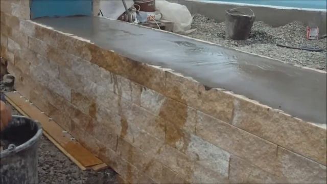 2 Облицовка цоколя забора. Стяжка под отливы. смотреть онлайн