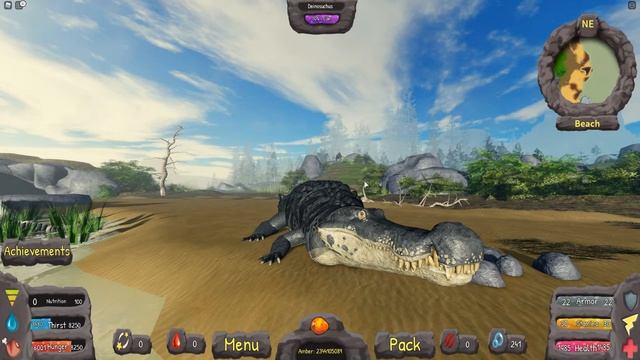 ROBLOX Prior Extinction - Deinosuchus Showcase! смотреть онлайн