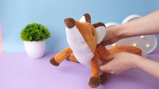 Мягкая игрушка «Лис» 60см смотреть онлайн