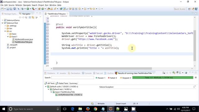 How to verify page title in Selenium Webdriver 3.0 смотреть онлайн