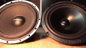 SQ мидбас 16 см. до 10 000. Ground Zero GZRK 165SQ vs. Best Balance B6.5W