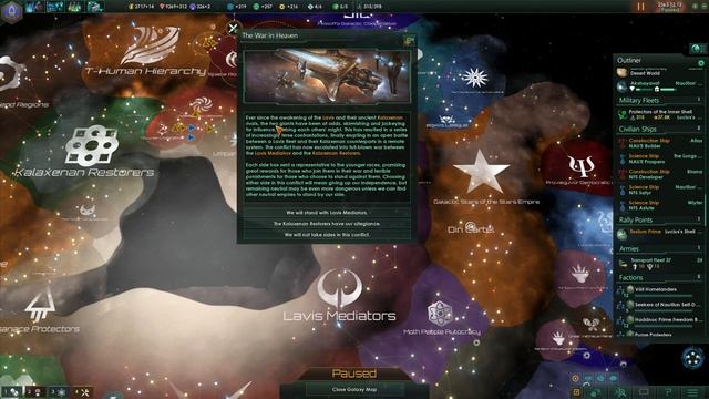 Let's Play Stellaris Leviathans Hard - Snail Wars: The War In Heaven #091 Roleplay / Humor смотреть онлайн
