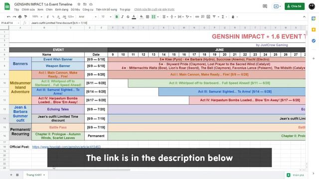 [UPDATE] 1.6 EVENT TIMELINE | GENSHIN IMPACT смотреть онлайн
