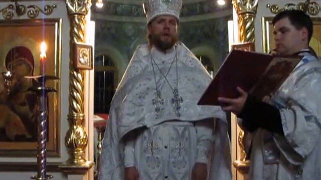 Огласительное слово на Пасху Иоанна Златоуста читает архимандрит Сергий смотреть онлайн