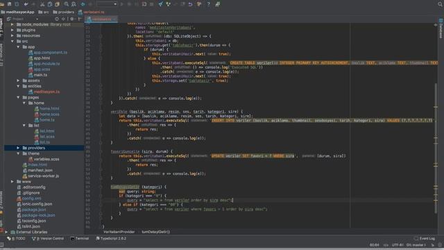 SQLite ekleme - güncelleme ve seçme işlemlerinin uygulanması İonic 3 İonic Dersleri смотреть онлайн
