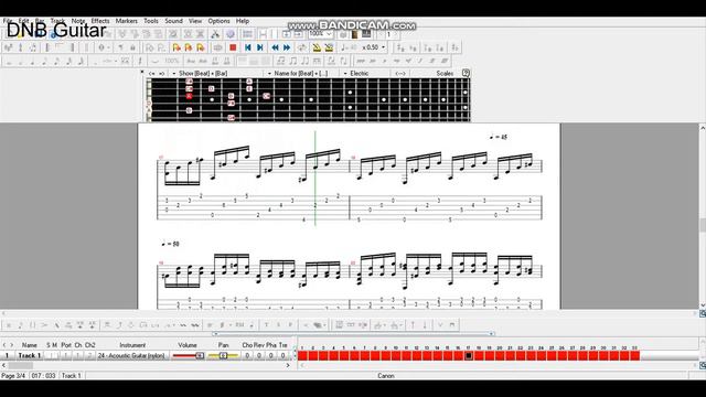 Canon In D Major - Johann Pachelbel (Kim Chung) (Guitar Tutorial) смотреть онлайн