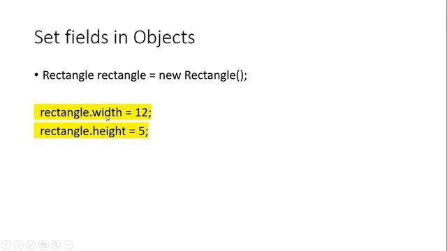 Java Object, Fields, Methods смотреть онлайн