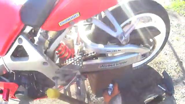HONDA SBR 919 RR как промыть и смазать цепь смотреть онлайн