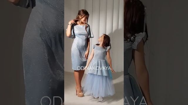 блестящие платья для мамы и дочки в стиле Family look на odinakovaya.ru смотреть онлайн