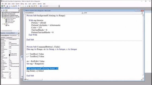 Select a Specified Cell from a Range using Excel VBA