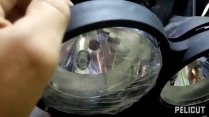 Как заменить лампы ближнего света в мопеде BWS ?