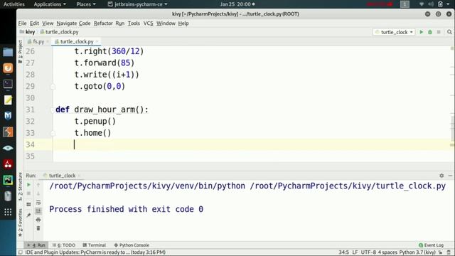 Turtle Python drawing | Turtle Python graphics Create Working Clock using turtle in pycharm смотреть онлайн