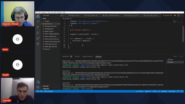 Session apprentissage dev blockchain RChain/rholang 21/04/22 смотреть онлайн