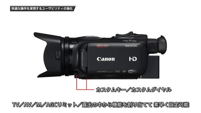 快適操作を実現するユーザービリティ「iVIS HF G40」【キヤノン公式】 смотреть онлайн