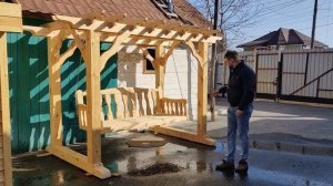 Обзор качель пергола