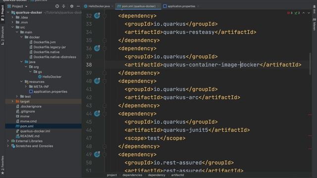 Dockerize Quarkus application with Apache Maven | Quarkus Tutorial | QUARKUS | CloudNative | Java смотреть онлайн