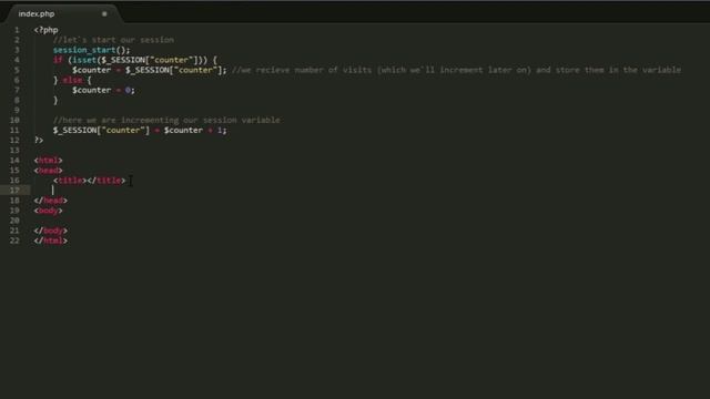 PHP Using session example and passing php variable to Javascript смотреть онлайн
