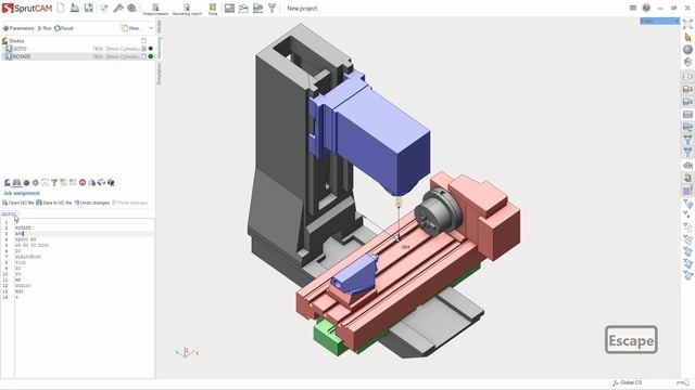 SprutCAM - G-code Based Milling Operation