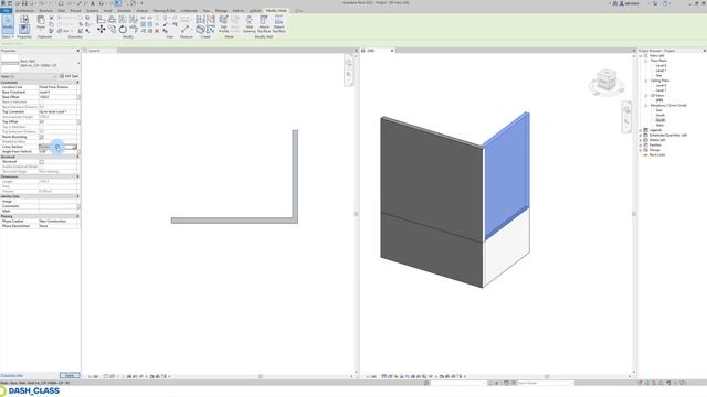 Создание НАКЛОННОЙ стены в REVIT смотреть онлайн
